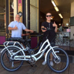 Alan with his three pedego bikes