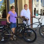 Kenneth and Carrie with Pedego bikes