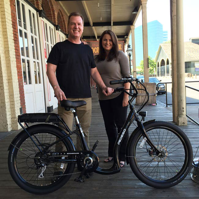 Peter with Pedego Boomerang