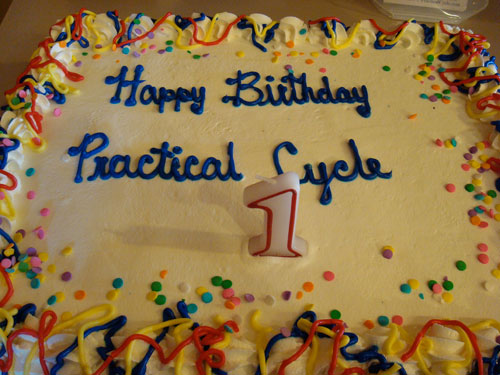 practical cycle birthday cake