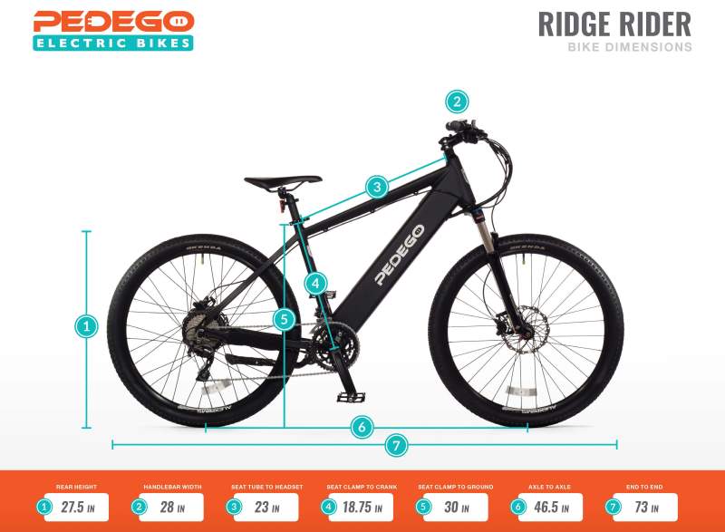 Pedego Ridge Rider Dimensions